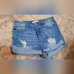 Kancan High Waisted Jean Shorts